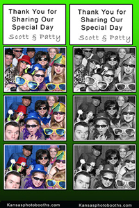 Booth photo showing large group